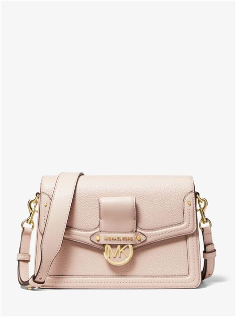 michael kors blossom md shldr flap|Jessie Medium Pebbled Leather Shoulder Bag .